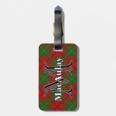 Epic Scotland Clan MacAulay Tartan Bagagelabel (Achterkant verticaal)