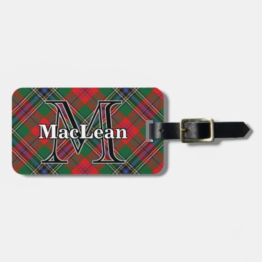 Epic Scotland Clan MacLean Tartan Bagagelabel (Voorkant horizontaal)