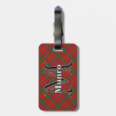 Epic Scotland Clan Munro Tartan Bagagelabel (Achterkant verticaal)