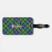 Epic Scotland Clan Rollo Tartan Bagagelabel (Achterkant horizontaal)