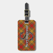 Epic Scotland Clan Scrymgeour Tartan Bagagelabel (Voorkant verticaal)