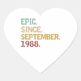 Epic since September 1988 Hart Sticker