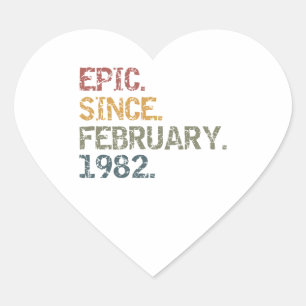 Epic sinds februari 1982 hart sticker