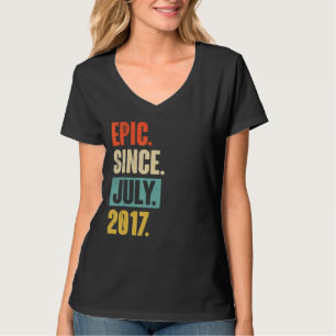 Epic sinds juli 2017 5 jaar oud 5 jarig verjaardag t-shirt