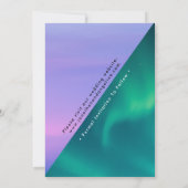 Epic Sky Save the Date Minimalist Wedding Kaart (Achterkant)