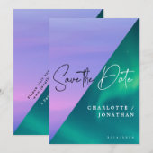 Epic Sky Save the Date Minimalist Wedding Kaart (Voorkant / Achterkant)