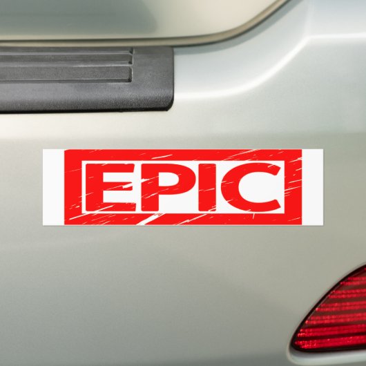Epic Stamp Bumpersticker (Op auto)