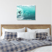 Epic SurfWave Canvas Afdruk (Insitu (Slaapkamer))