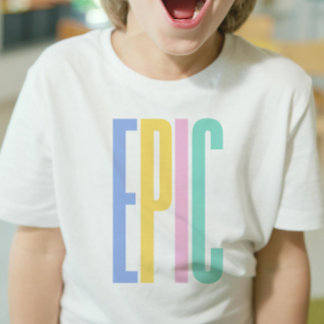 EPIC - T-shirt garçon avec couleur Texte | DP7Art