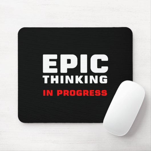Epic Thinking In Progress Big Ideas Introvert Game Muismat (Met muis)