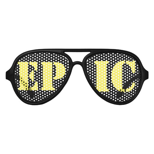 "Epic" tinten Aviator Zonnebril (Voorkant)