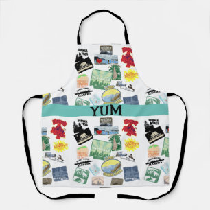 Epic Travel Logos Collage Design Tourist Schort