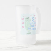 Epic Two Straws Milkshake Funny Ice Cream Motto Matglas Bierpul (Voorkant rechts)