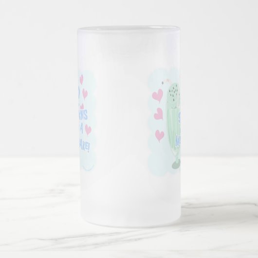 Epic Two Straws Milkshake Funny Ice Cream Motto Matglas Bierpul (Center)