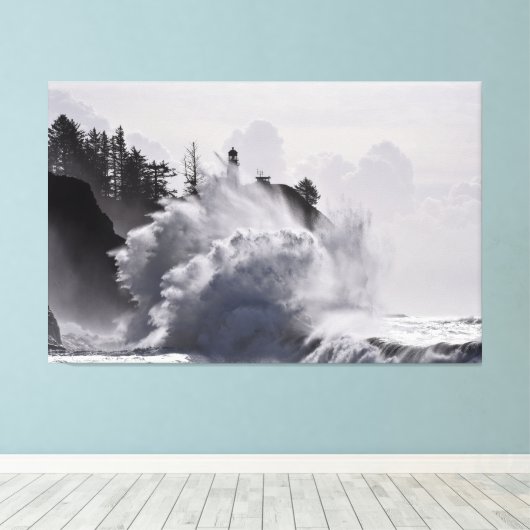 Epic Waves at Cape Discussion WA State Canvas Afdruk (Insitu (Houten vloer))
