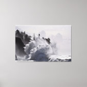 Epic Waves at Cape Discussion WA State Canvas Afdruk (Voorkant)