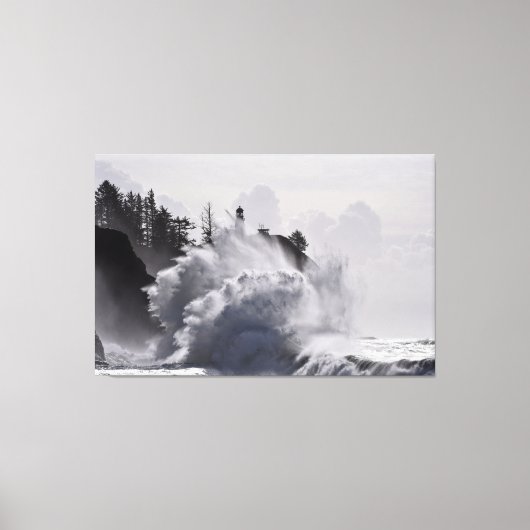 Epic Waves at Cape Discussion WA State Canvas Afdruk (Voorkant)