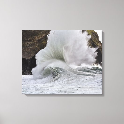 Epic Waves at Kaap Discussion, WA State Canvas Afdruk (Voorkant)