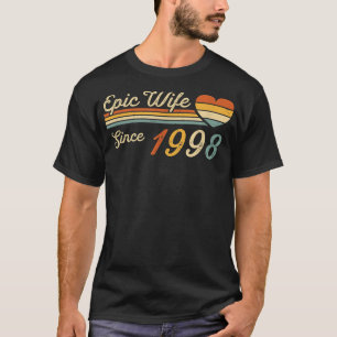Epic Wife sinds 1998 24th Wedding Jubileum 24 T-shirt