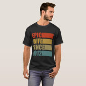 Epic Wife sinds 2012  negende bruiloft T-shirt (Voorkant volledig)