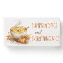 Épice citrouille et tout Nice Boîte en bois