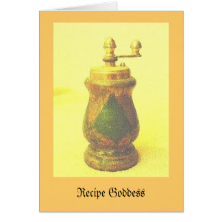Épice de carte de recette de la vie