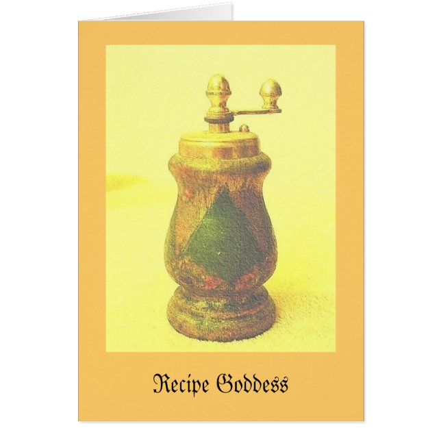 Épice de carte de recette de la vie (Devant)