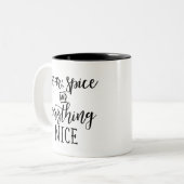 Épice et tout de sucre tasse noire drôle (Devant gauche)