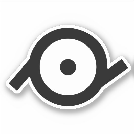Epiceen geslachtsymbool sticker (Voorkant)