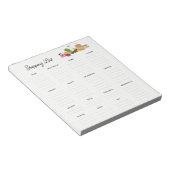 Épicerie Liste modifiable Articles Petit Bloc-note (Incliné)