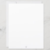 Épices citrouilles - Feuille de papier non doublée (Dos)