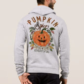 Épices citrouilles, Sweat - shirt à capuche de col (Dos)