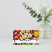 Épices de légumes | Carte de visite Motif alimenta (Debout devant)