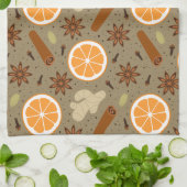 épices de Noël Serviettes de cuisine (Plié)