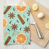 épices de Noël Serviettes de cuisine (Quart Plié)