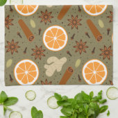 épices de Noël Serviettes de cuisine (Plié)