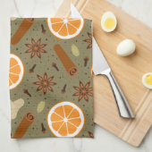 épices de Noël Serviettes de cuisine (Quart Plié)