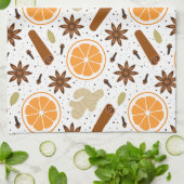 épices de Noël Serviettes de cuisine (Plié)
