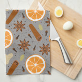 épices de Noël Serviettes de cuisine (Quart Plié)