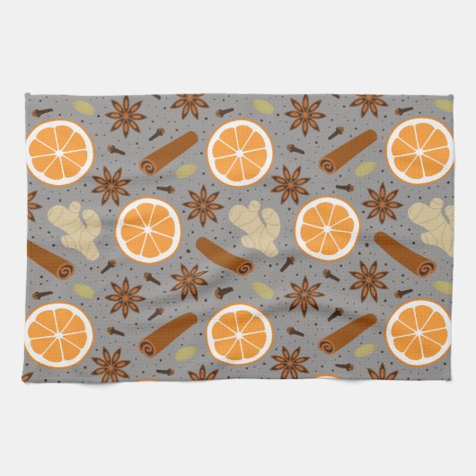 épices de Noël Serviettes de cuisine (Horizontal)