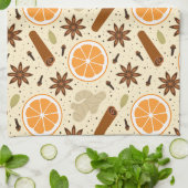 épices de Noël Serviettes de cuisine (Plié)