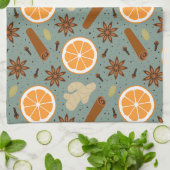 épices de Noël Serviettes de cuisine (Plié)