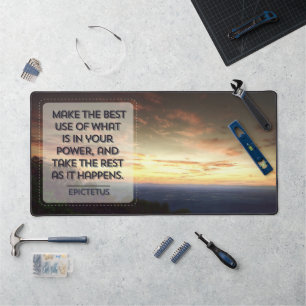 Epictetus Inspirerend quote "Best use" Bureaumat