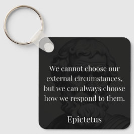 Epictetus's wijsheid: empowerment door middel van  sleutelhanger