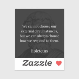 Epictetus's wijsheid: empowerment door middel van  sticker