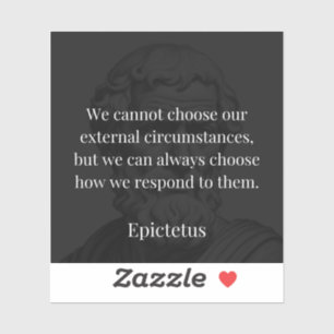 Epictetus's wijsheid: empowerment door middel van  sticker