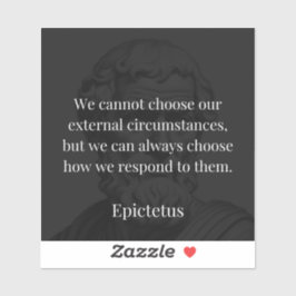 Epictetus's wijsheid: empowerment door middel van  sticker