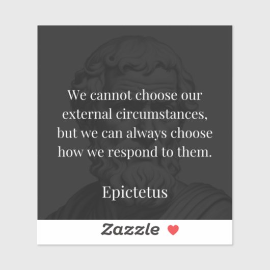 Epictetus's wijsheid: empowerment door middel van sticker (Vel)