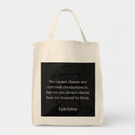 Epictetus's wijsheid: empowerment door middel van  tote bag
