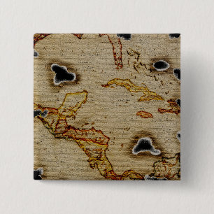 EpicTreasure Map #1 Vierkante Button 5,1 Cm